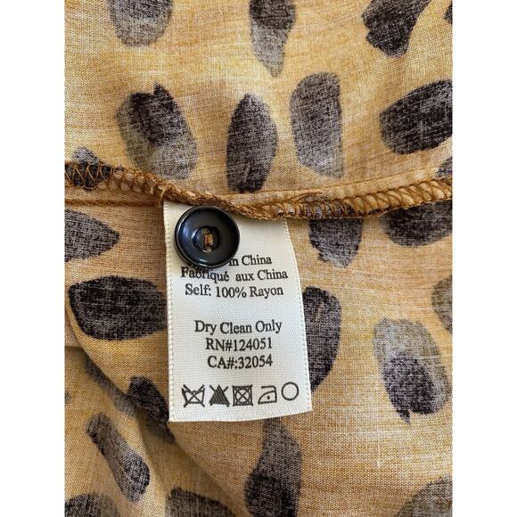 ANTHROPOLOGIE Porridge Vianne Maxi Shirt Dress Cheetah Animal Print Size 2 - Picture 14 of 16